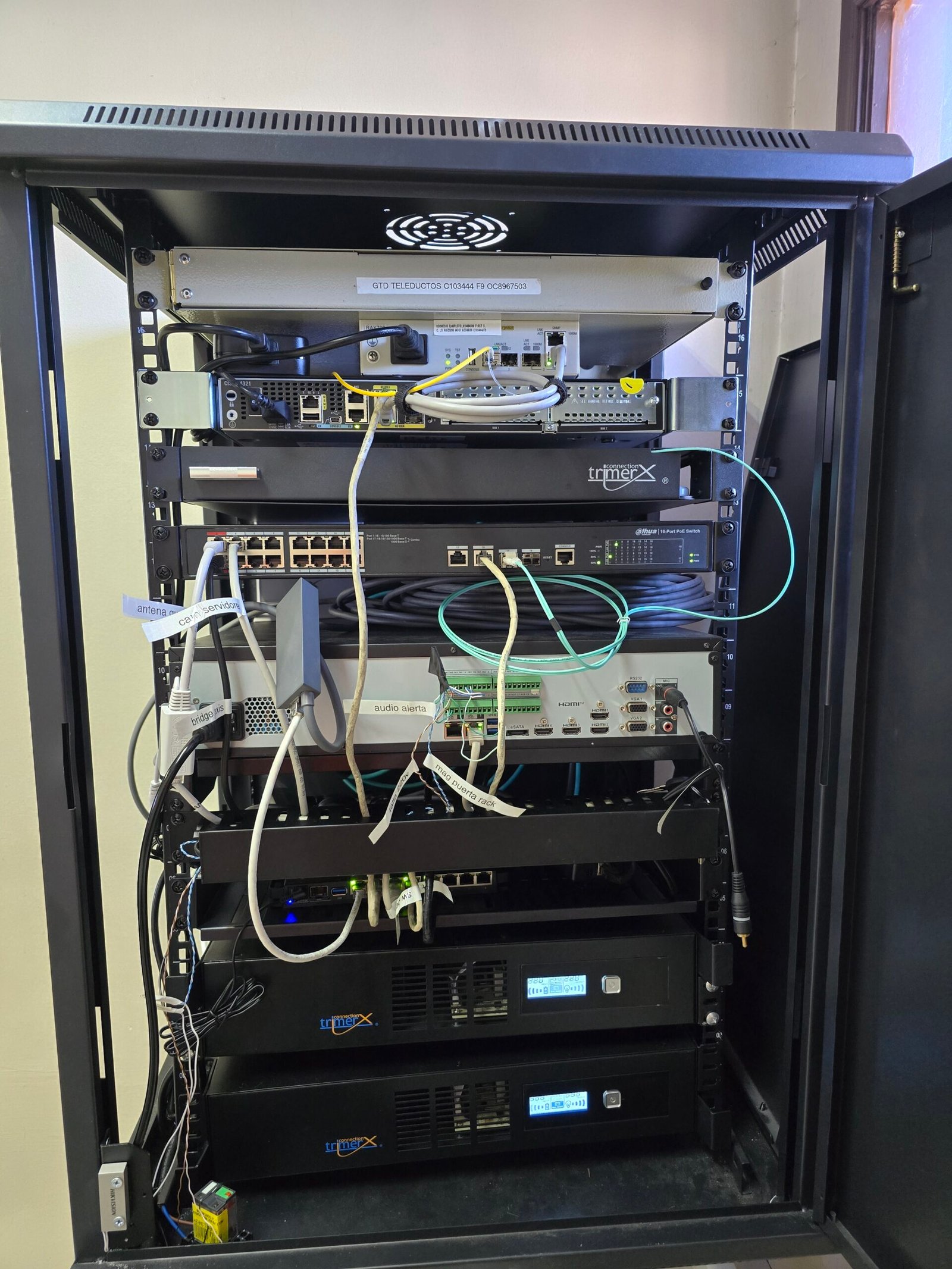 Detalle de cámara instalada en fachada